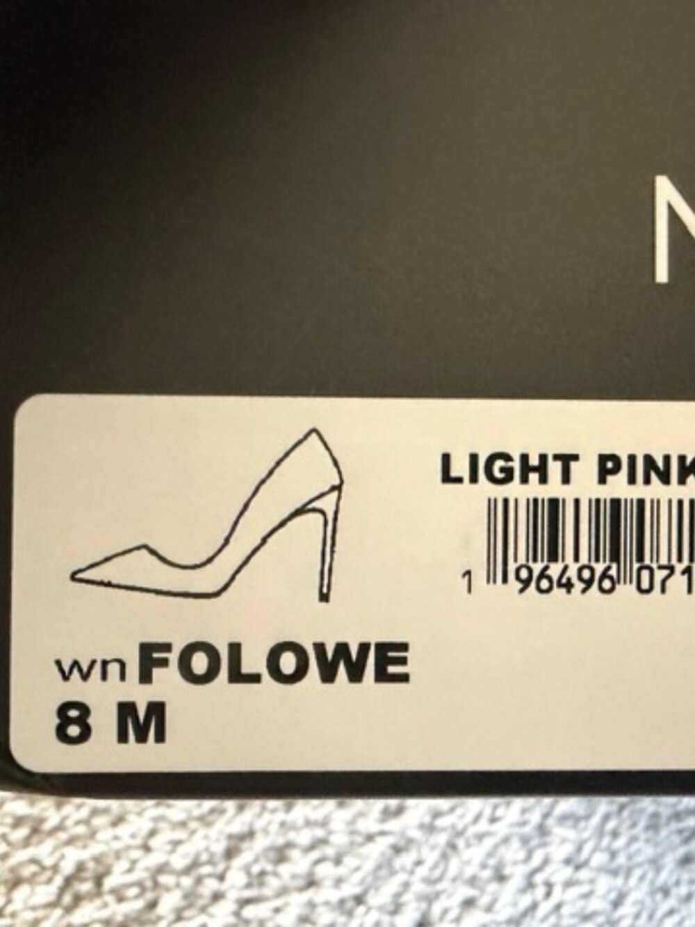 Nine West Folowe Pump Light Pink Size 8M - Picture 3 of 5
